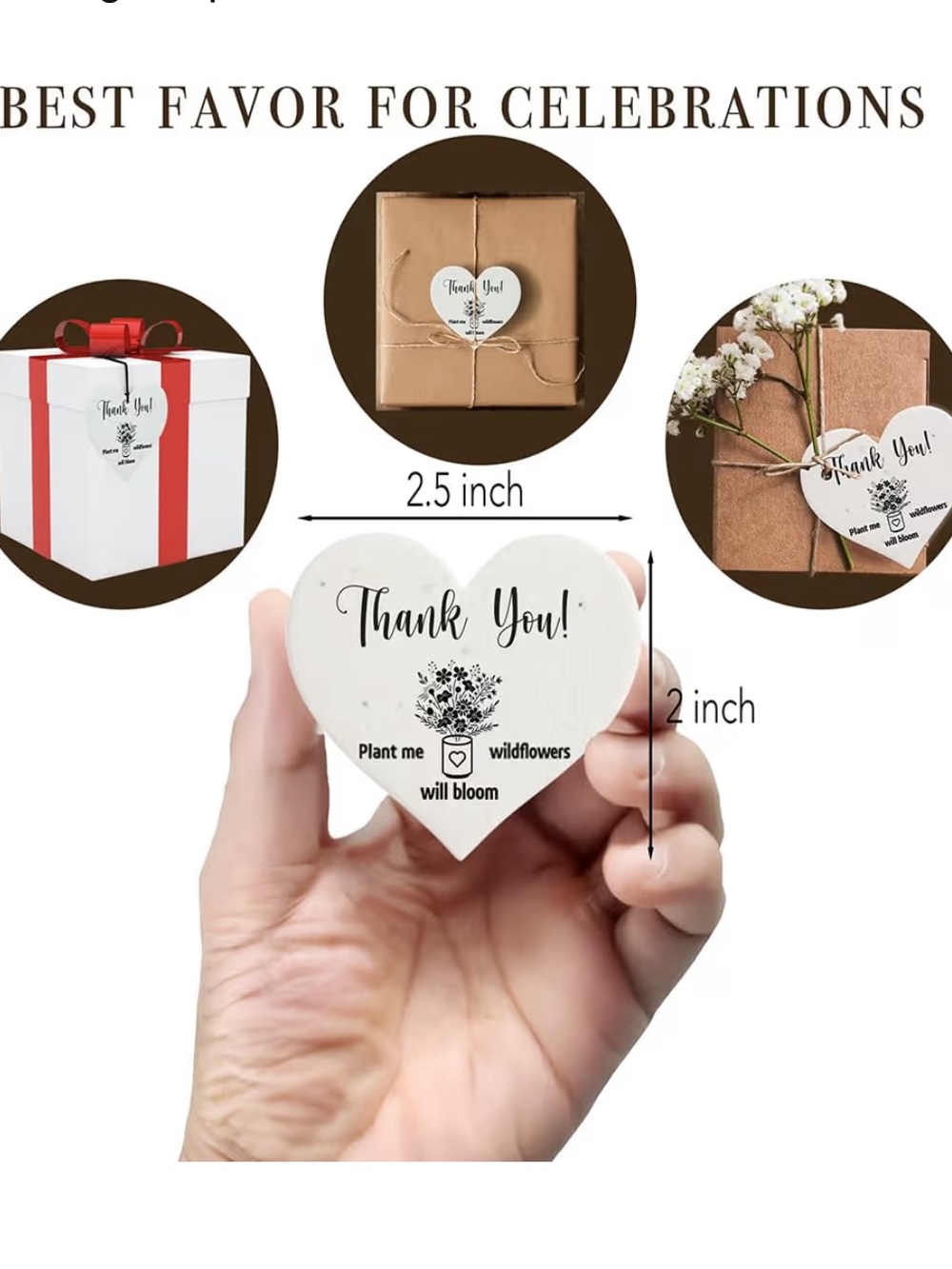 10ct plantable thank you card/gifts - Picture 2 of 3